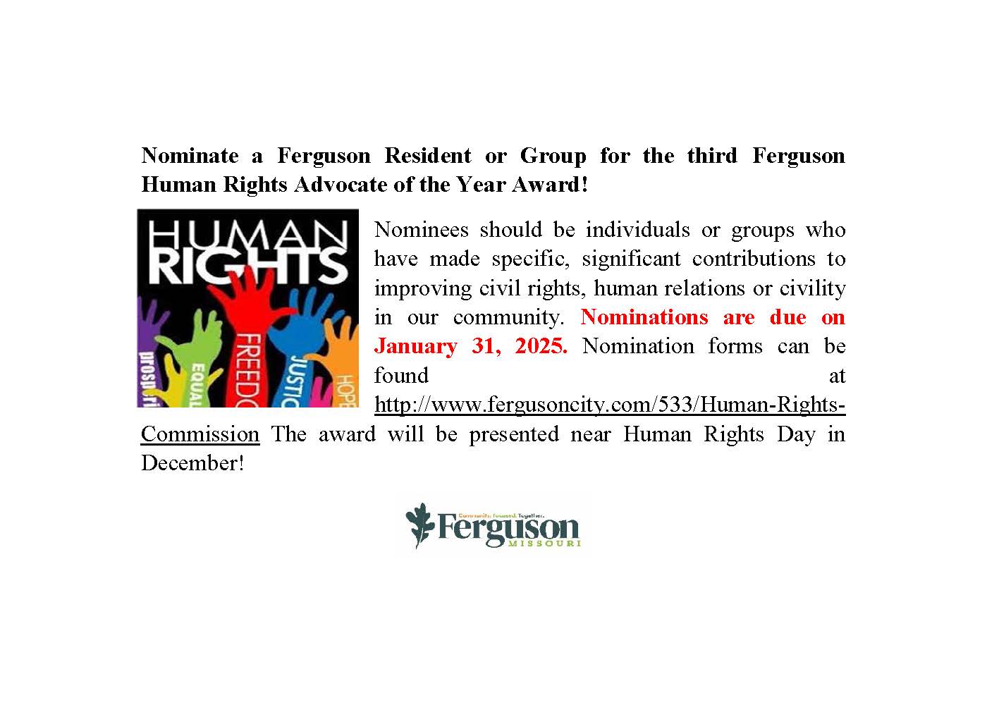 HRC Ad for Advocate of the Year 2025