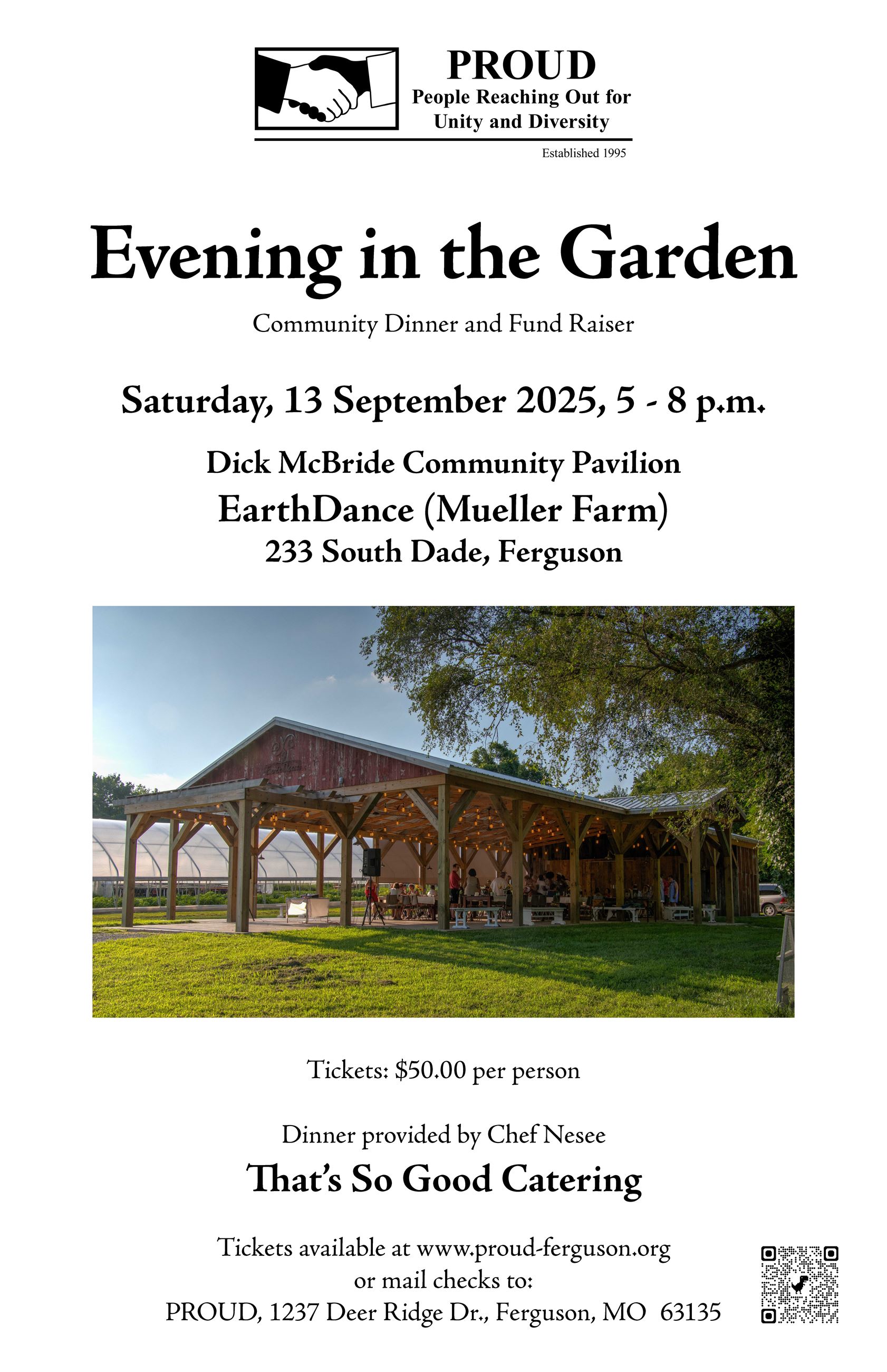 PROUD 2025 09 13 Evening in the Garden Flyer